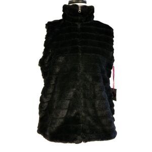Women's Katydid Medium Faux Fur Vest with Pockets NWT